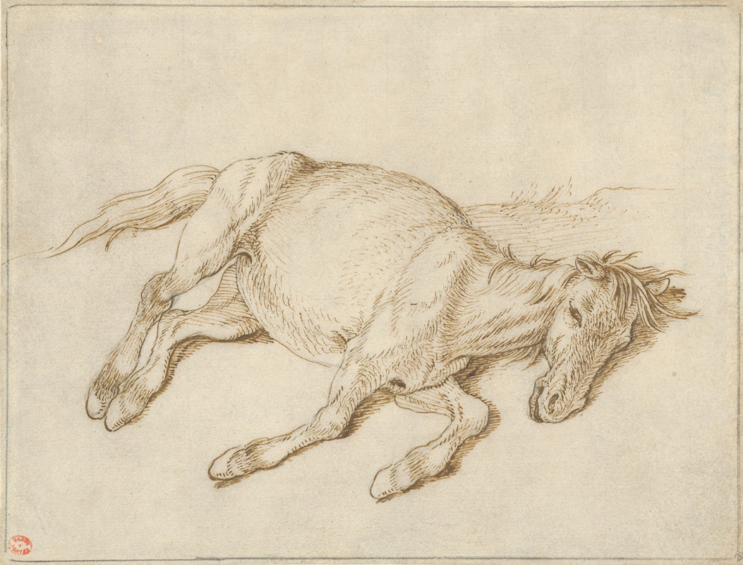 Sinibaldo Scorza - A Horse Lying on its Side