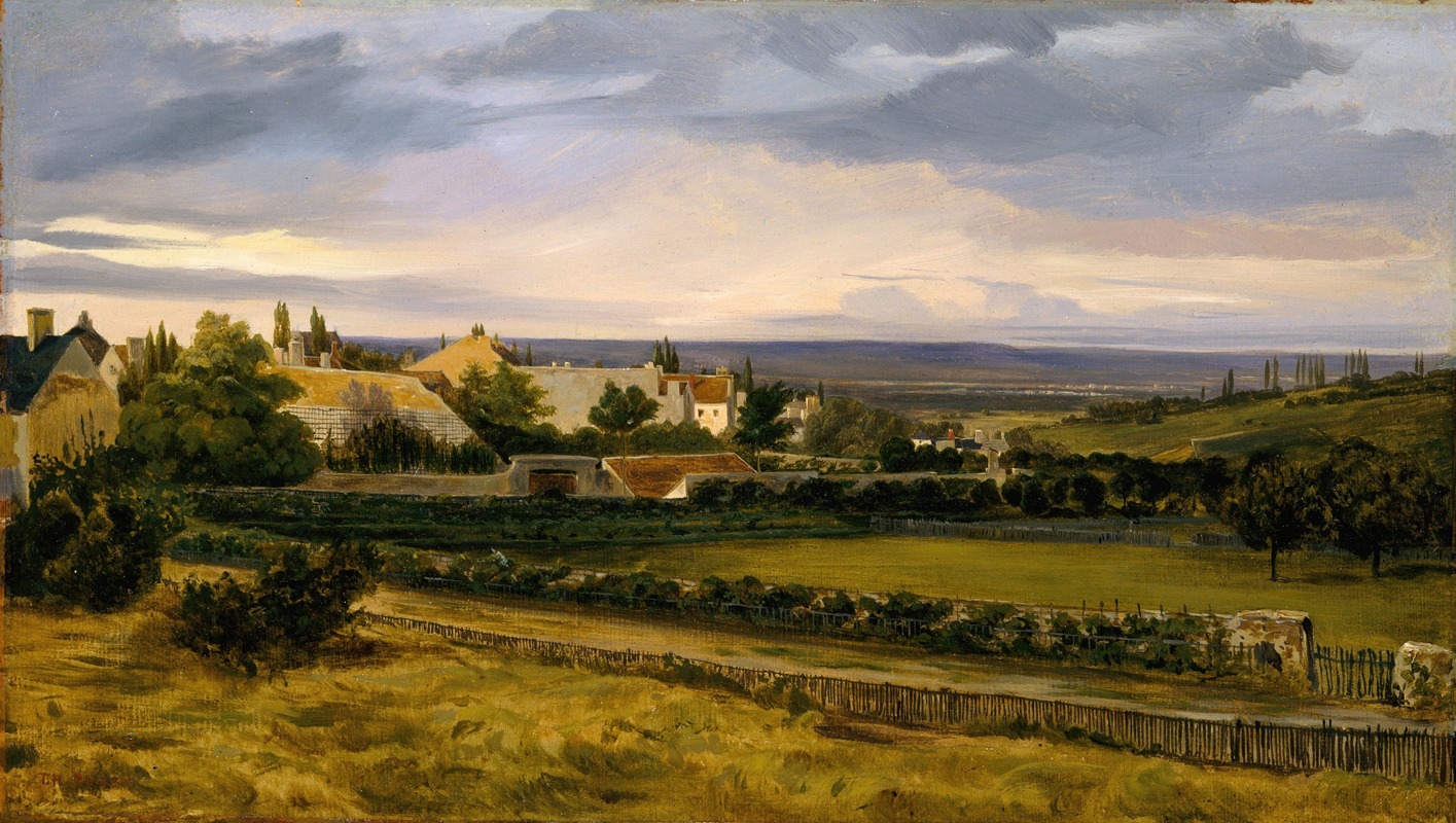 Théodore Rousseau - A Village in a Valley