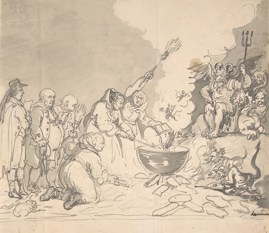 Thomas Rowlandson - A charm for democracy, reviewed, analyzed, and destroyed January 1, 1799