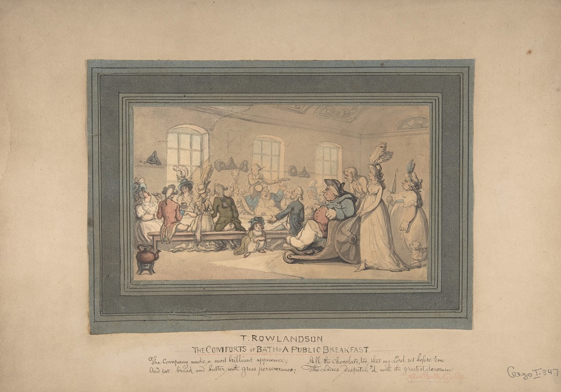Thomas Rowlandson - The Comforts of Bath and Public Breakfast