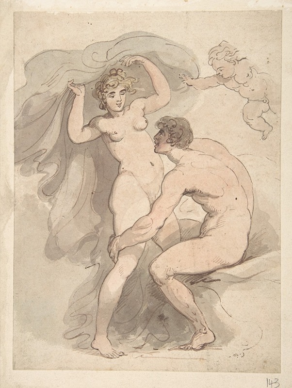 Thomas Rowlandson - Venus, Anchises and Cupid