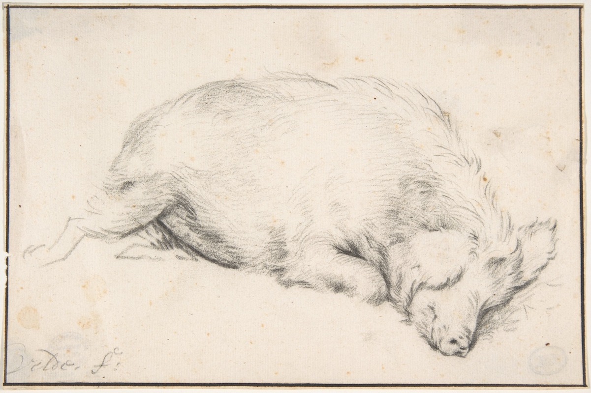 Adriaen van de Velde - A Sleeping Swine