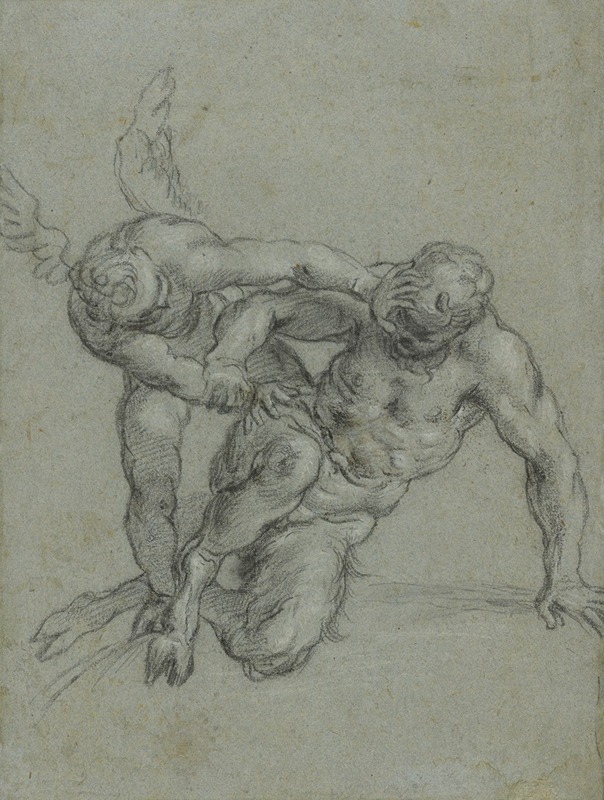 Agostino Carracci - Cupid Overpowering Pan
