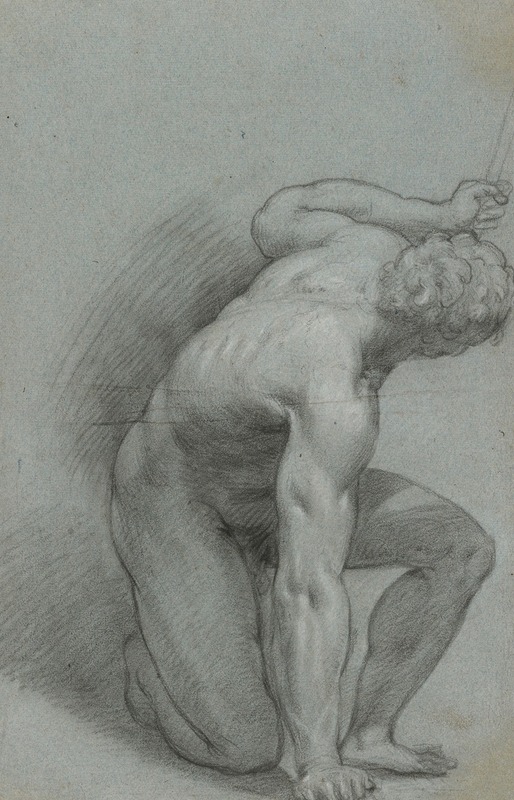 Agostino Carracci - Kneeling Figure