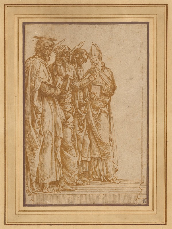 Andrea Mantegna - Study of Four Saints (Peter, Paul, John the Evangelist, and Zeno)
