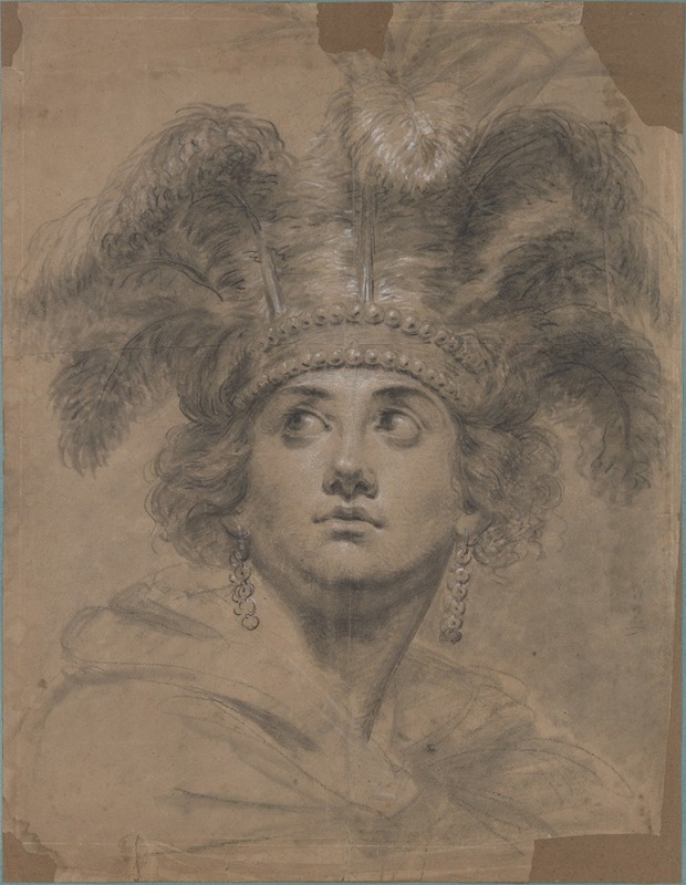 Antoine Vestier - Head of a Woman (Allegory of America)