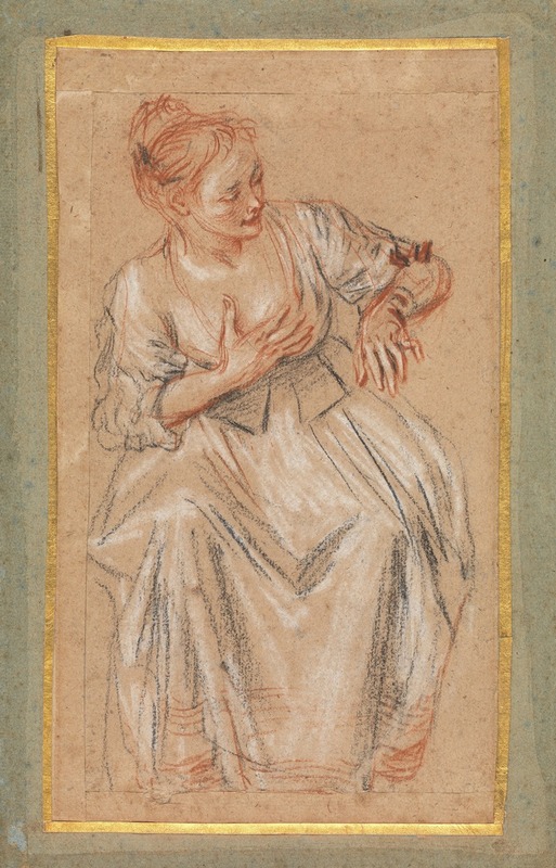 Jean-Antoine Watteau - Seated Woman