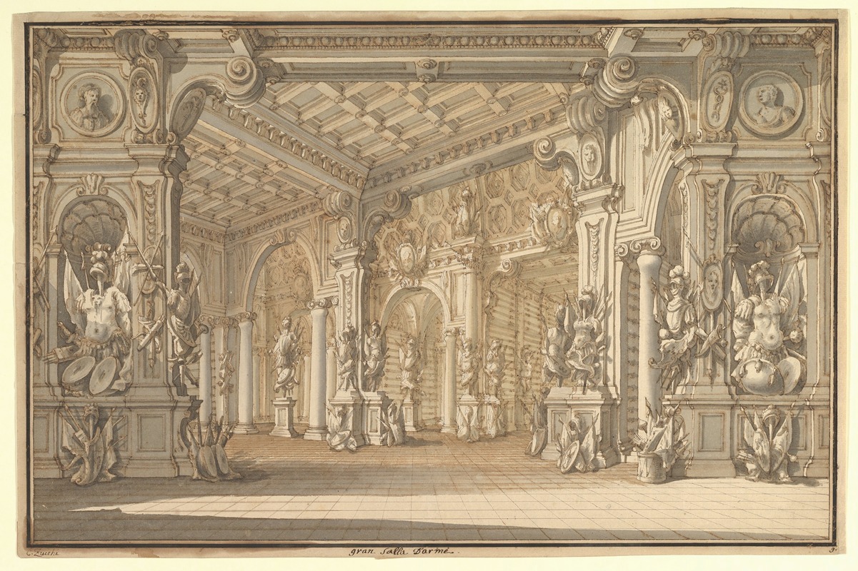Carlo Zucchi the Younger - Design for a Stage Set