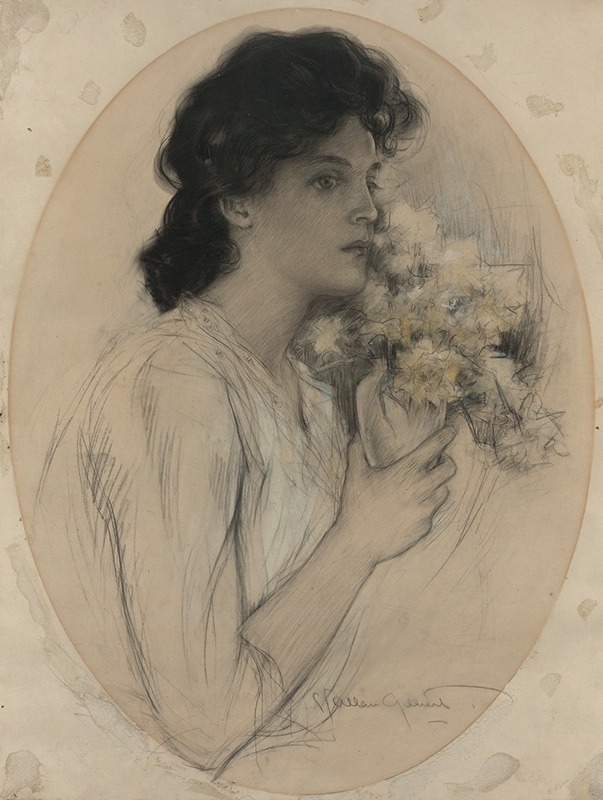 Charles Allan Gilbert - Girl with Flowers