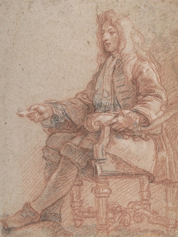 Charles De La Fosse - Gentleman Seated in an Armchair