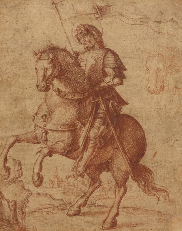 Circle of Giovanni Battista Cima da Conegliano - A Saint on Horseback