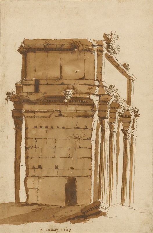 Cornelis Van Poelenburch - The Arch of Septimius Severus, Rome