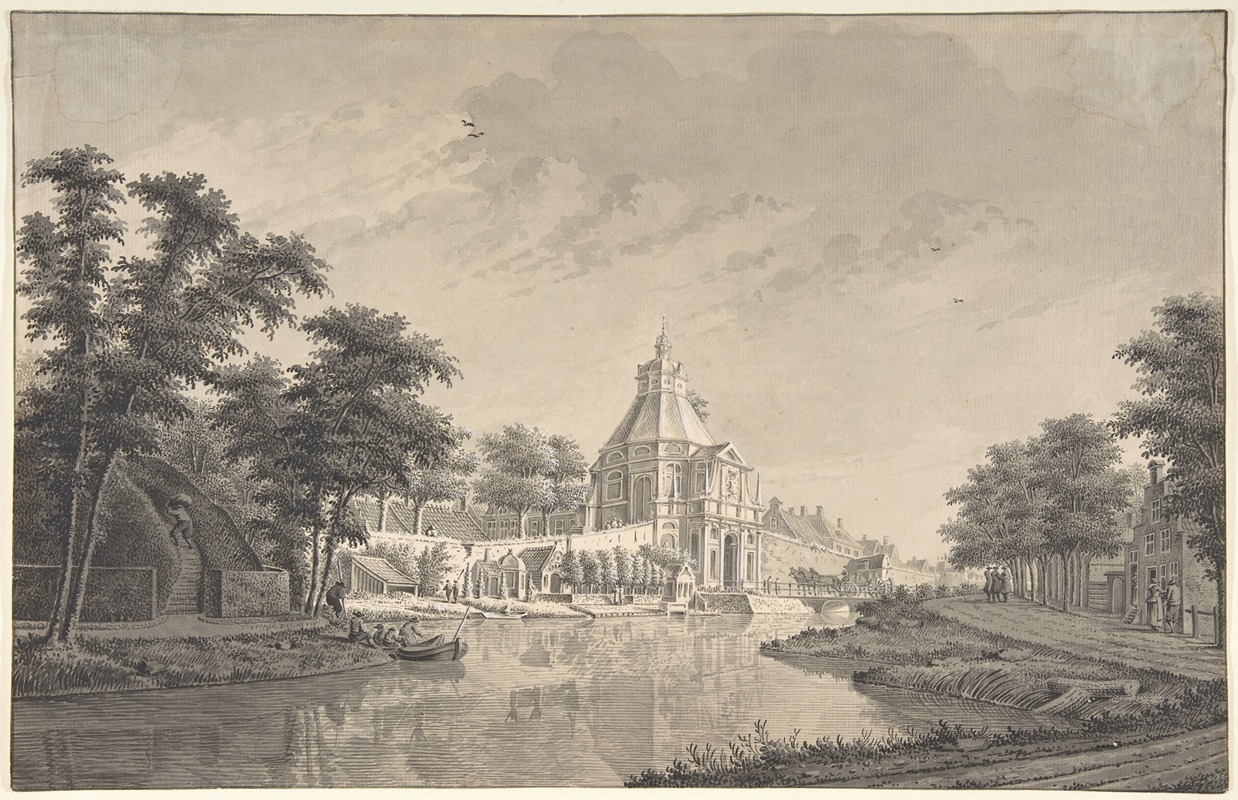 Dirk Verrijk - A View of the Wittevrouwenpoort, Utrecht