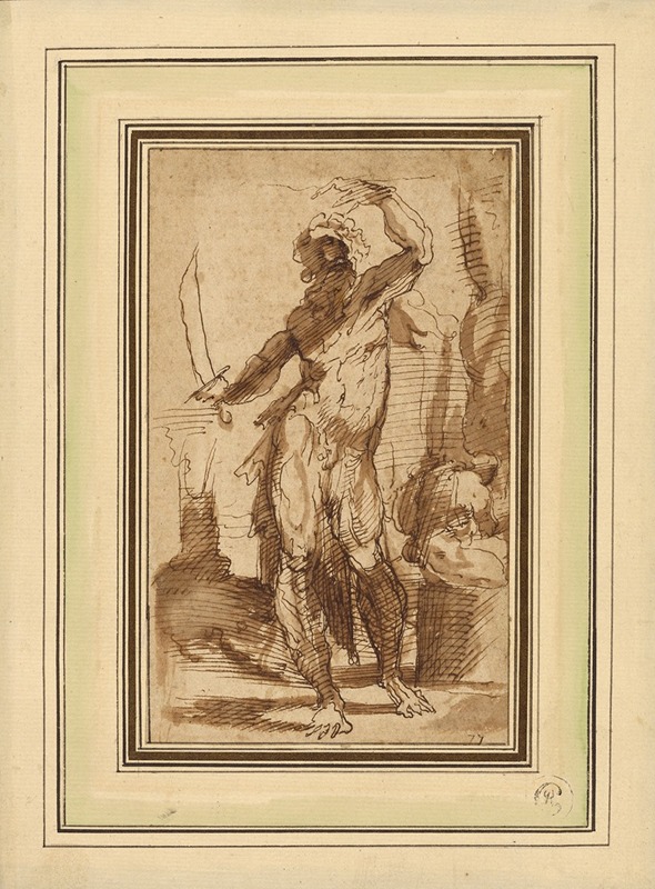 Domenico Beccafumi - Study for the Figure of Abraham