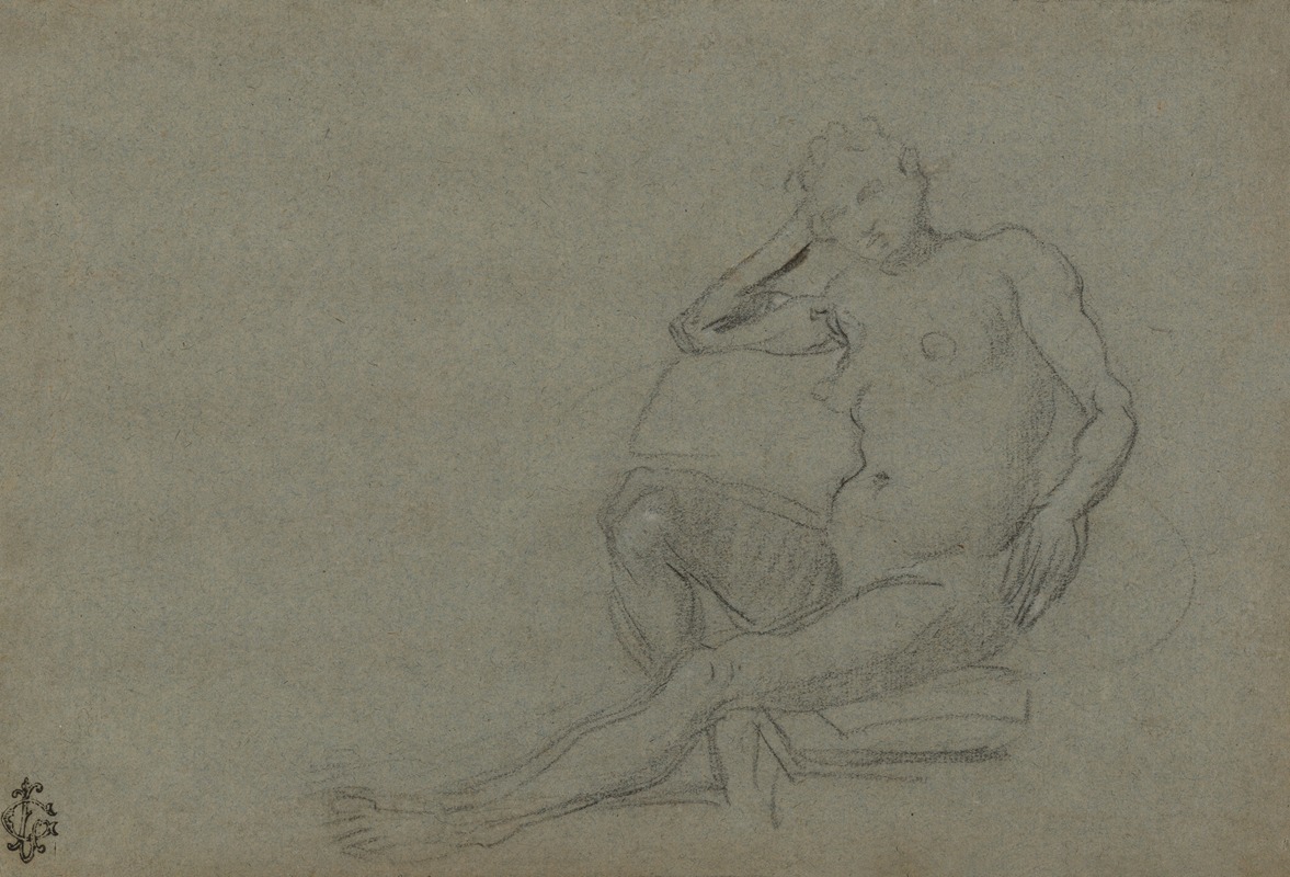 Domenico Tintoretto - Seated Female Nude