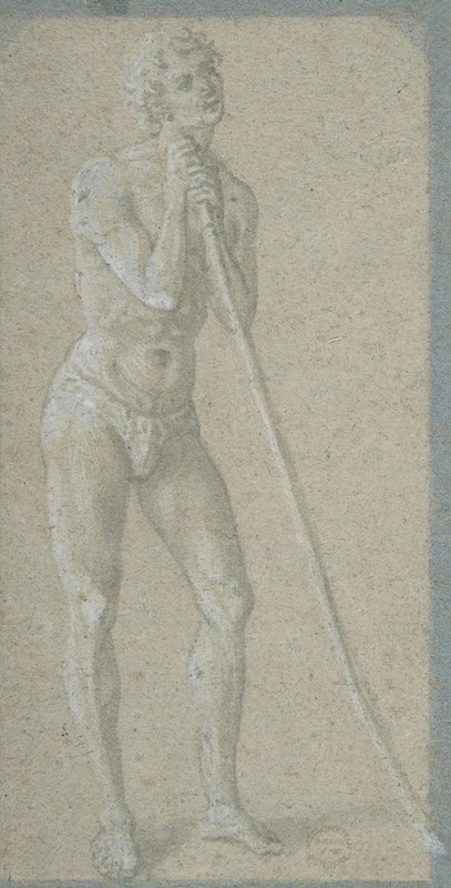 Domenico Veneziano - Standing Youth Leaning on a Long Staff