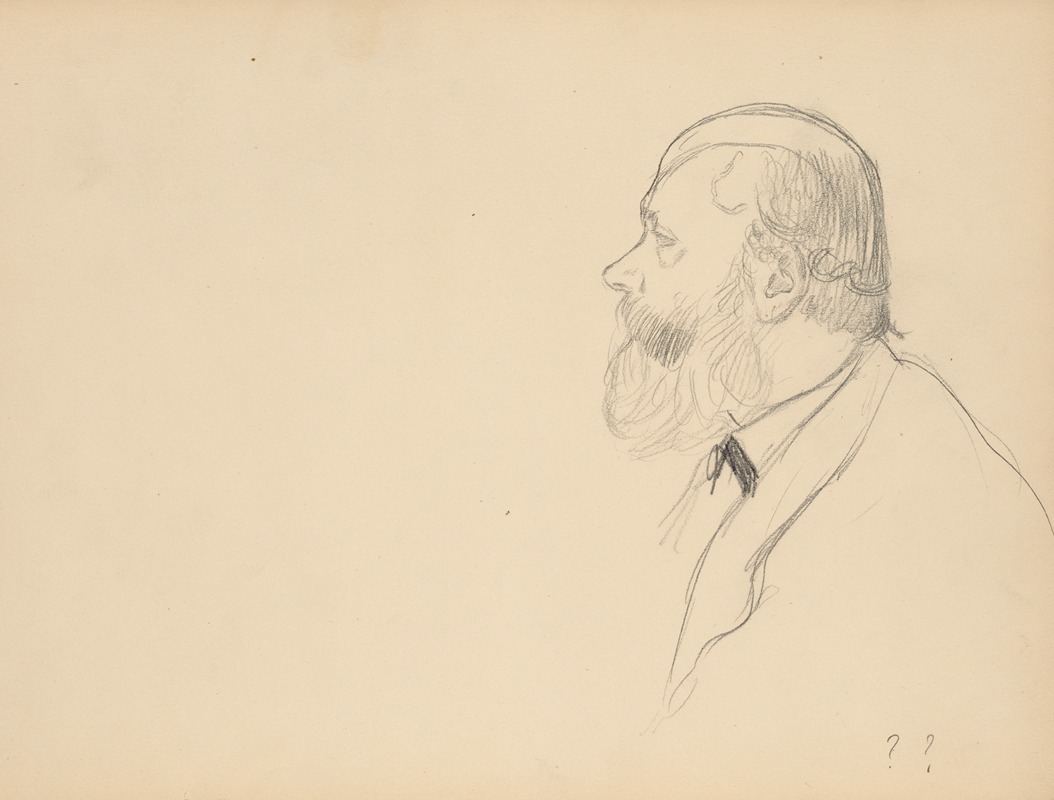 Edgar Degas - Man in Profile