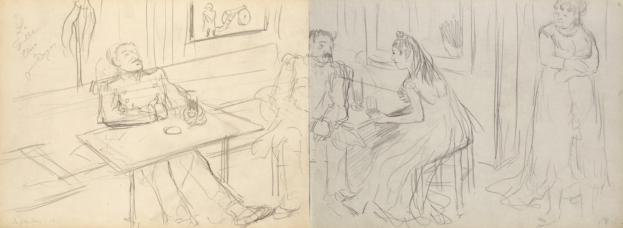 Edgar Degas - Brothel Scene