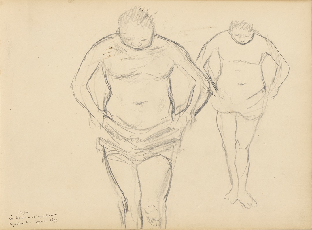 Edgar Degas - Copies of Cézanne’s Bathers