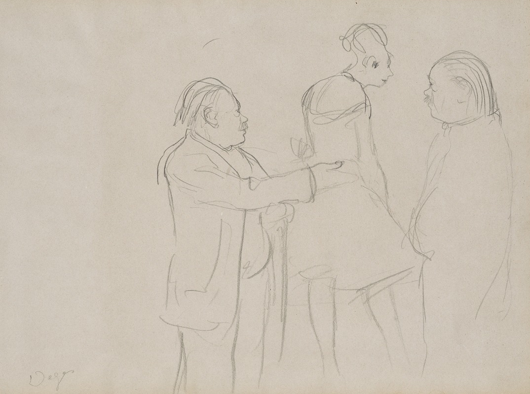 Edgar Degas - Sketches of a Ballet Master