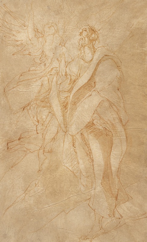 El Greco (Domenikos Theotokopoulos) - Saint John the Evangelist and an Angel