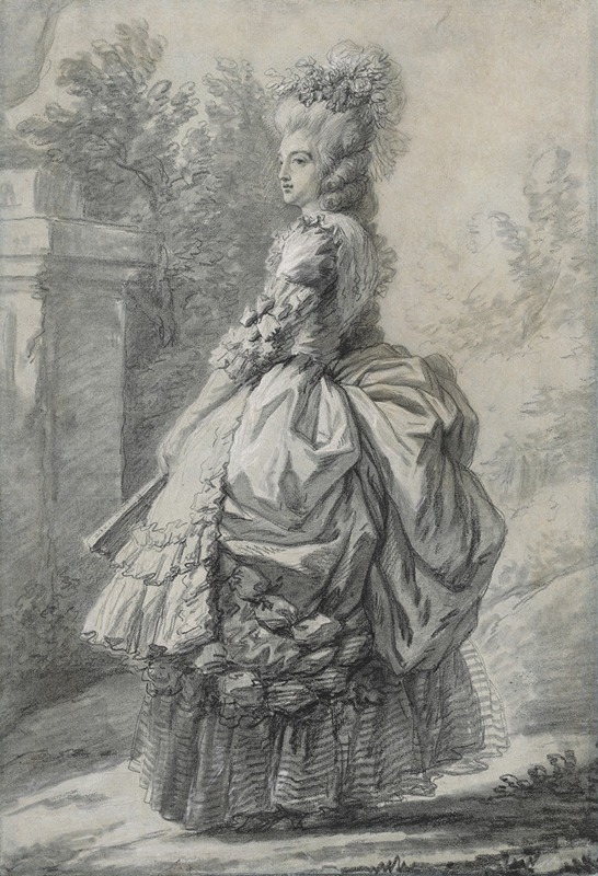 Elisabeth Louise Vigée Le Brun - Marie Antoinette in a Park