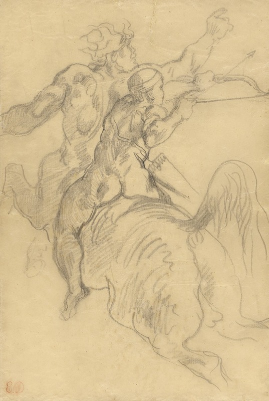 Eugène Delacroix - The Education of Achilles