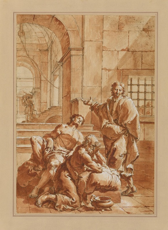 Francesco Fontebasso - Joseph Interpreting the Dreams of his Fellow Prisoners