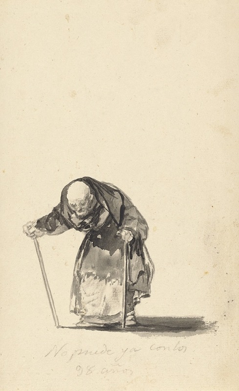 Francisco de Goya - He Can No Longer at the Age of Ninety-Eight