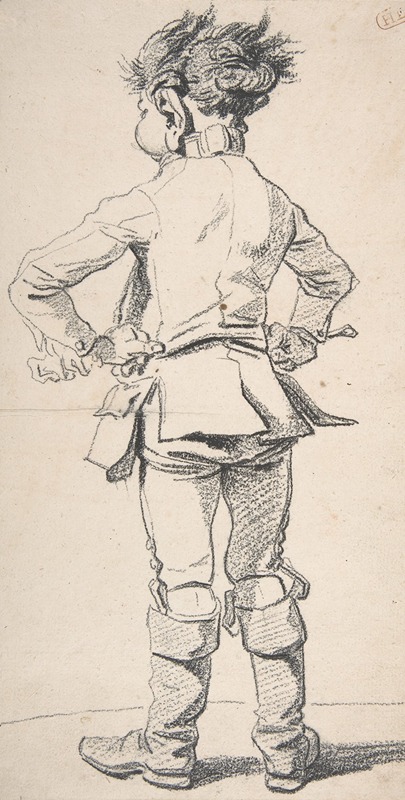 François-André Vincent - Back View of a Roman Servant Boy