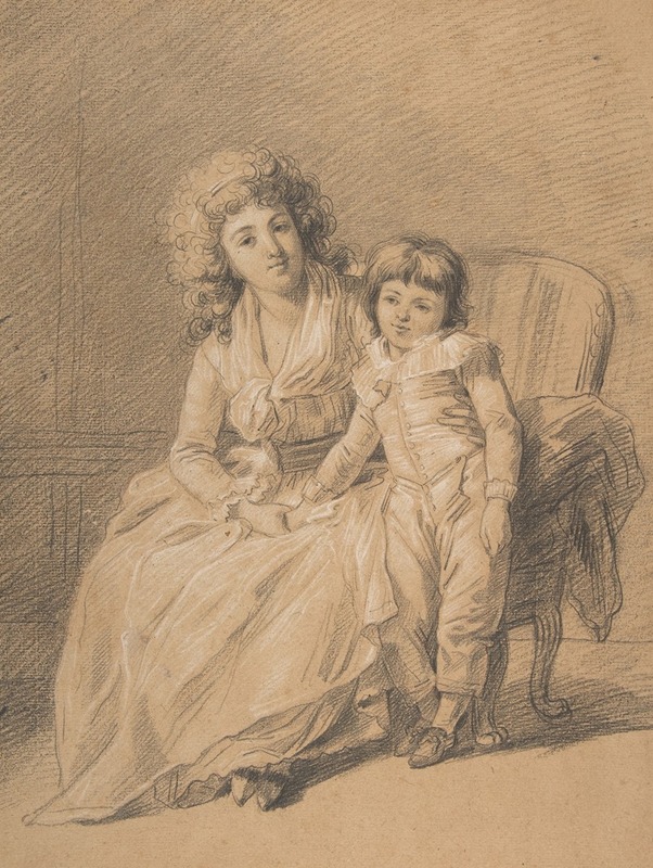 François-André Vincent - Portrait of a Mother and Child