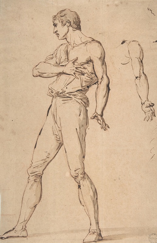 François-André Vincent - Standing Man with His Right Hand on His Chest