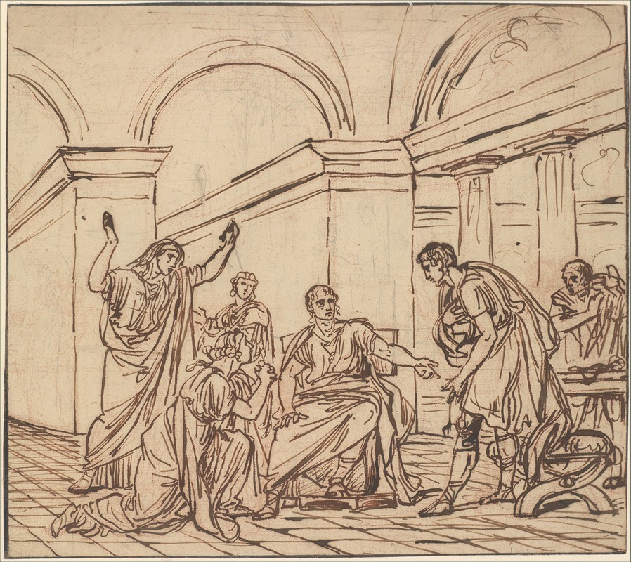François-André Vincent - The Clemency of Augustus (Corneille, Cinna, V, 3)