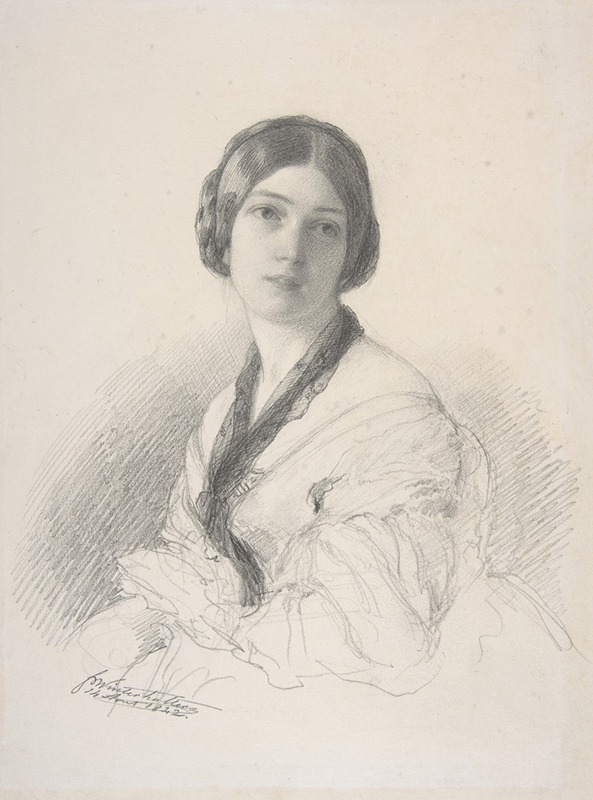 Franz Xaver Winterhalter - Portrait of Baroness Gudin, née Margareth Louis Hay