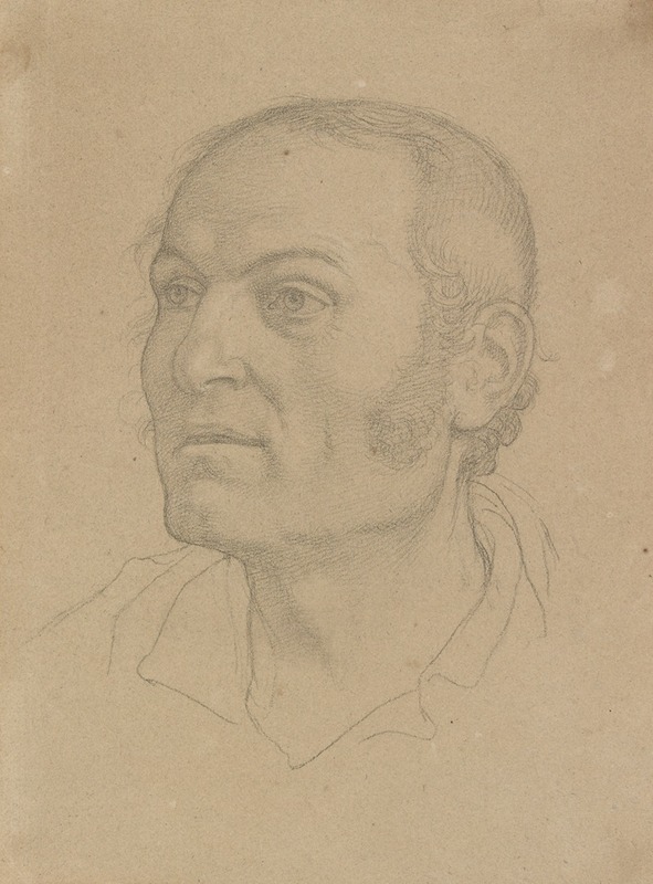 Johann Friedrich Overbeck - Head of a Man