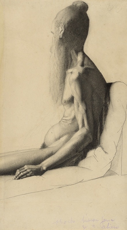 Georges Seurat - Nude Study of an Old Man