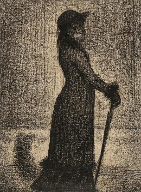 Georges Seurat - Woman Strolling (Une élégante)