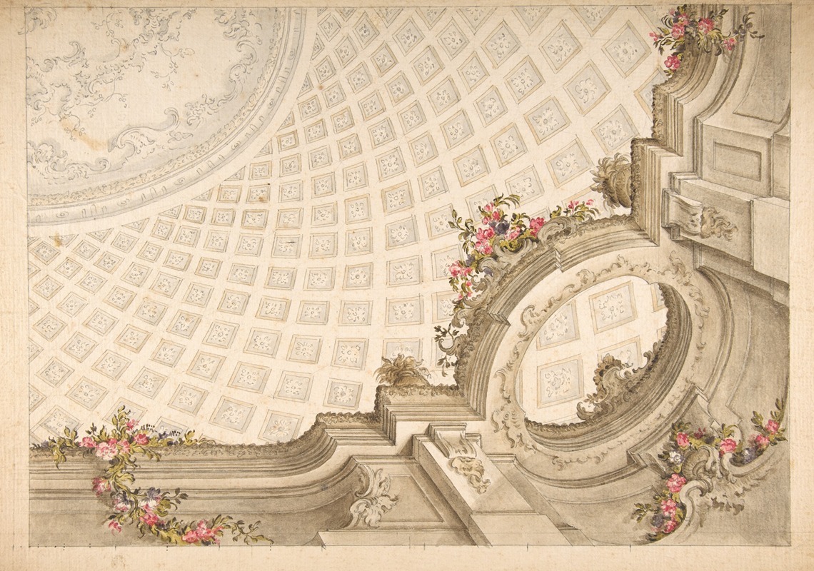 Giovanni Antonio Torricelli - Design for a Cupola Decoration