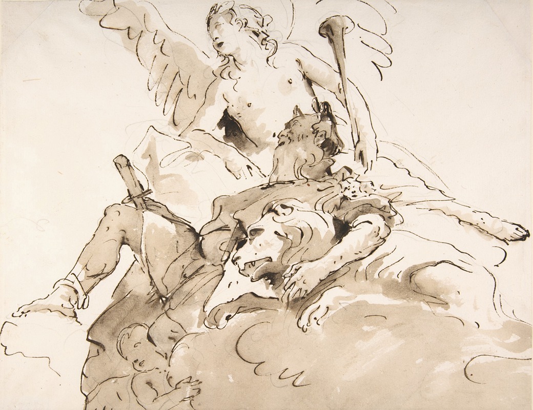 Giovanni Battista Tiepolo - Apotheosis of a Warrior