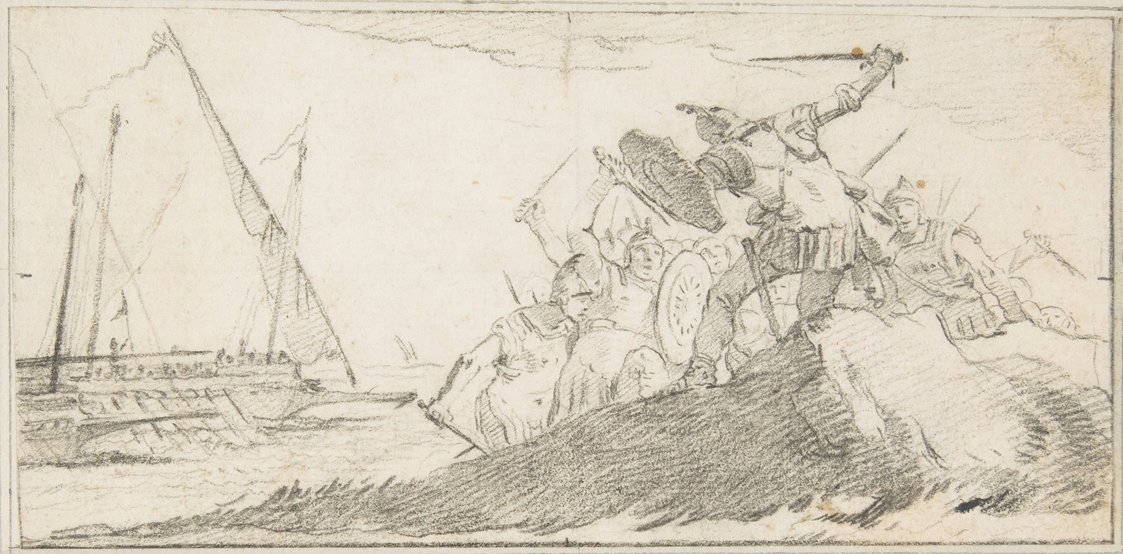 Giovanni Battista Tiepolo - Battle by the Sea Coast