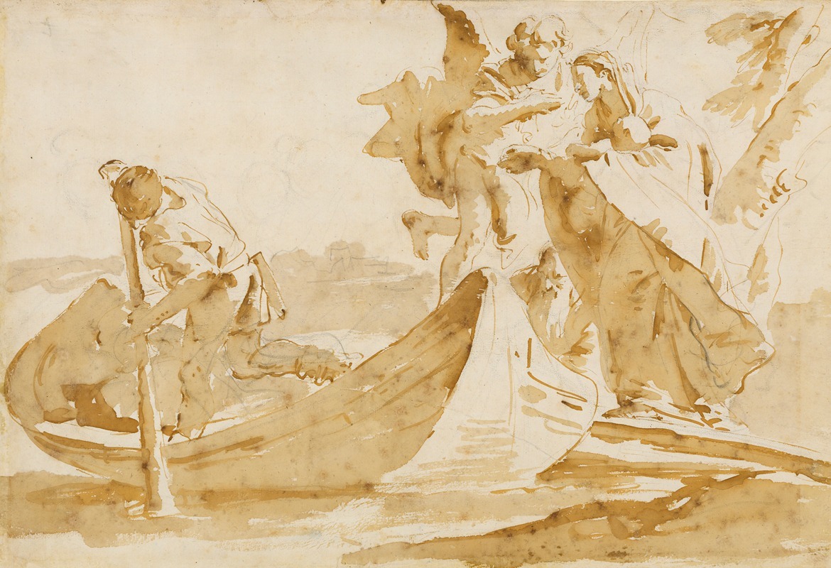 Giovanni Battista Tiepolo - Flight into Egypt