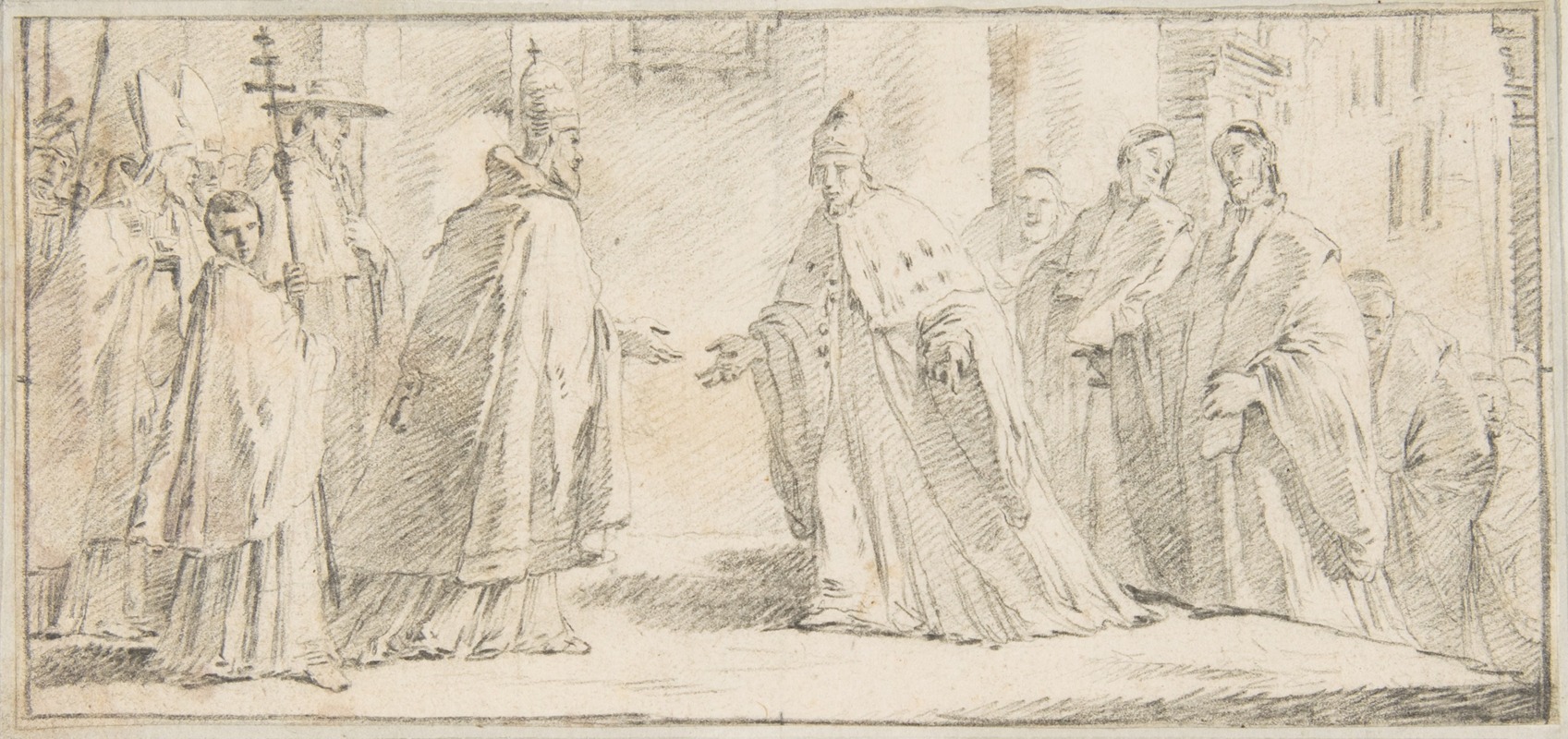 Giovanni Battista Tiepolo - Meeting Between a Pope and Doge