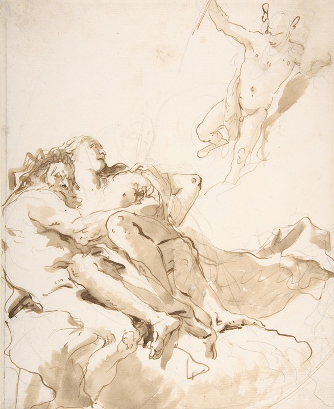 Giovanni Battista Tiepolo - Mercury Appearing to a Marine Deity and a Nymph