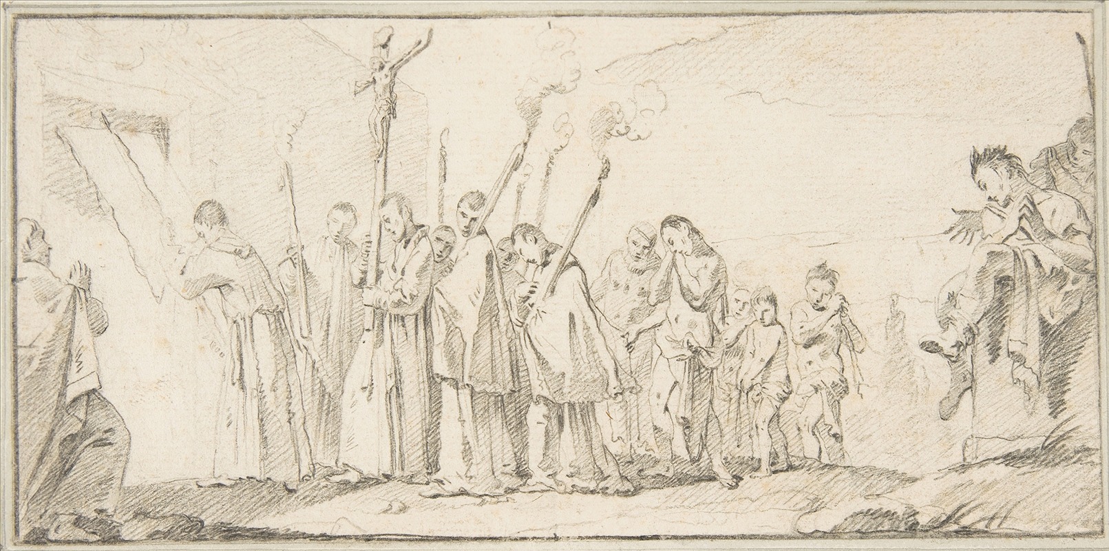 Giovanni Battista Tiepolo - Procession of Monks and Flagellants