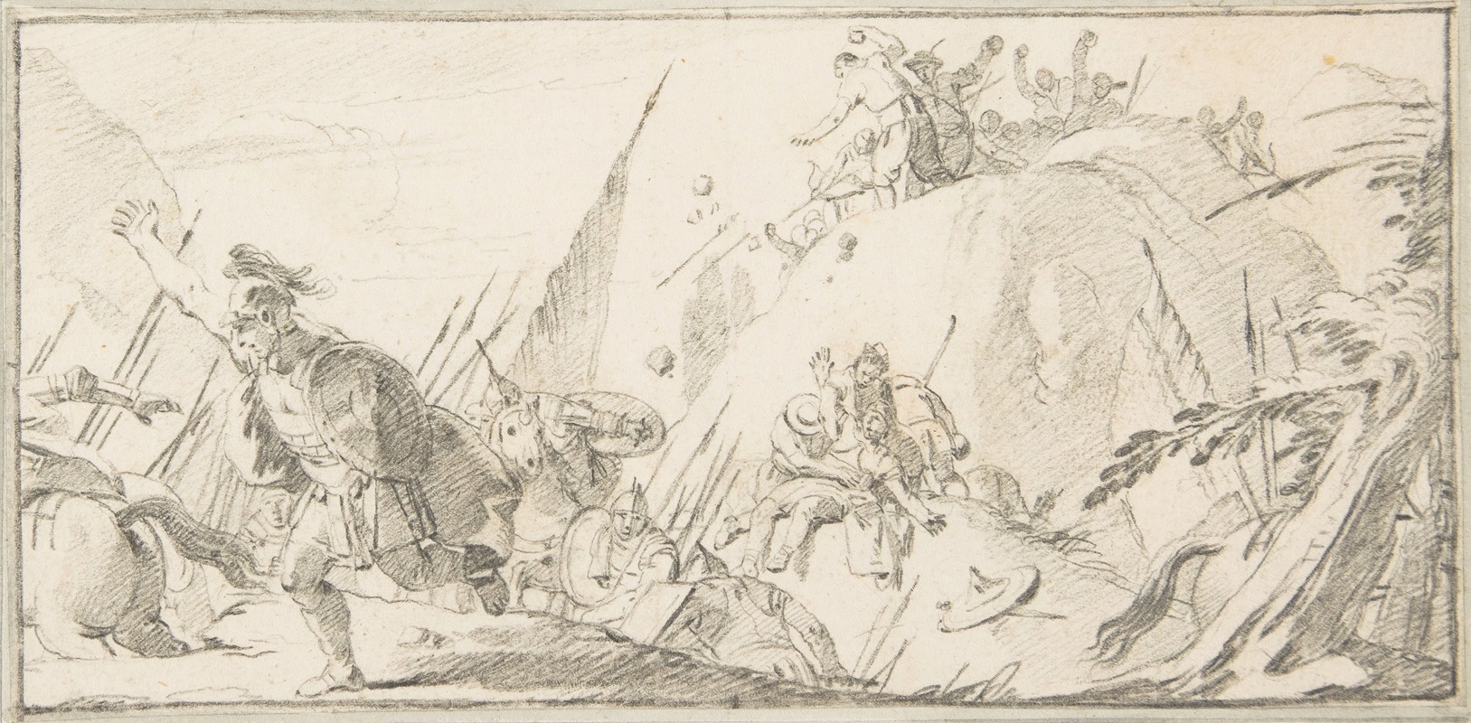 Giovanni Battista Tiepolo - Scene of Combat