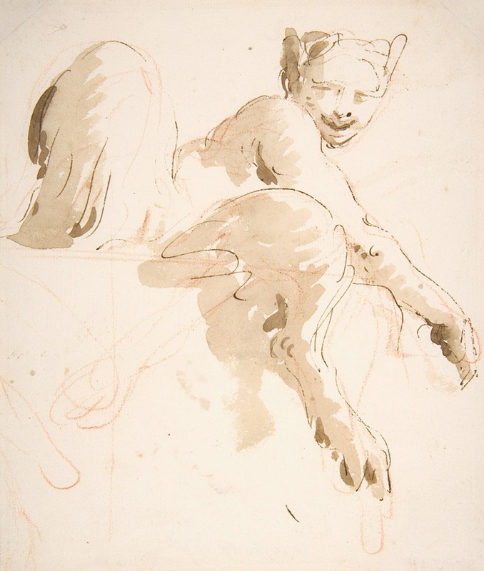 Giovanni Battista Tiepolo - Seated Satyress