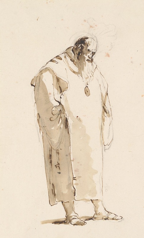 Giovanni Battista Tiepolo - Standing Man, Facing Half Right