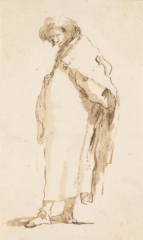 Giovanni Battista Tiepolo - Standing Man, Turned to the Left