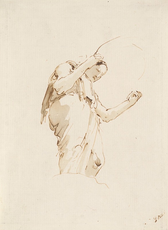 Giovanni Battista Tiepolo - Standing Woman Holding a Hoop