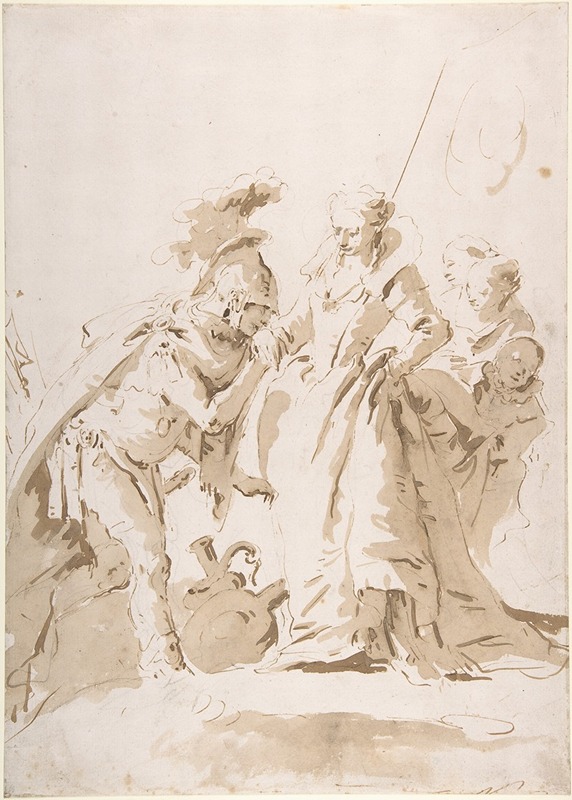 Giovanni Battista Tiepolo - The Meeting of Anthony and Cleopatra
